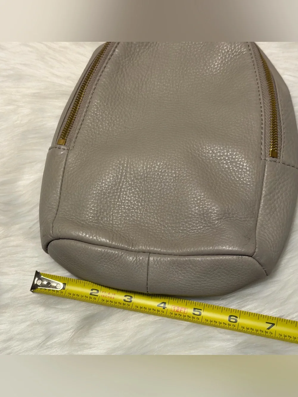 HOBO Fern Sling Taupe Pebbled Leather Crossbody - Picture 6 of 13